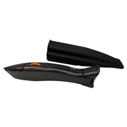 Bodenlegermesser BLUE MARLIN BM-1000 Carbon, schwarz mit Magneten, im Kunststoffköcher