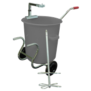 PF75 Kit station mélangeur avec chariot, seau dé melange, chrochet et mélangeur turbo