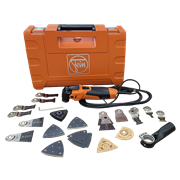 FEIN MultiMaster 500 Plus Top, Set Version inkl. diversen Säge- und Schleifblätter